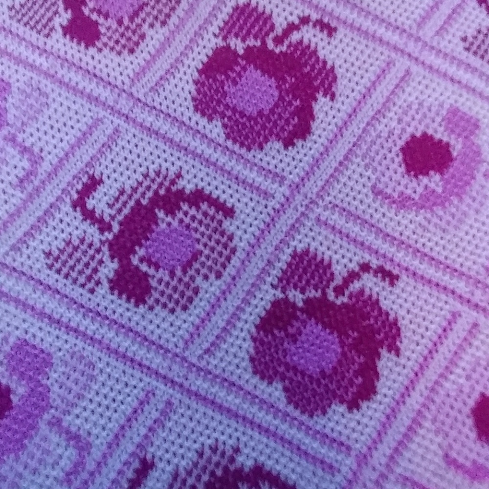Vintage Handsewn Plum Floral Dress - Picture 3 of 4